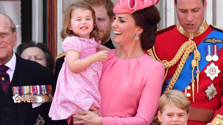 Princess Catherine, Prince William, Princess Charlotte, and Prince George