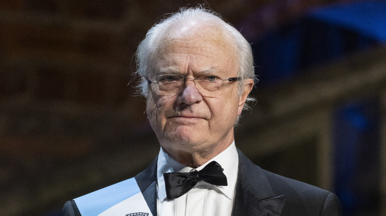 King Carl XVI Gustaf in a bowtie