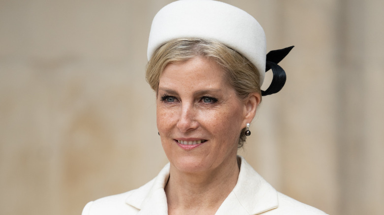 Sophie, Duchess of Edinburgh in white hat