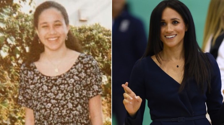 Meghan Markle in the past and present