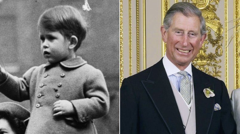 Prince Charles 1951 and 2005