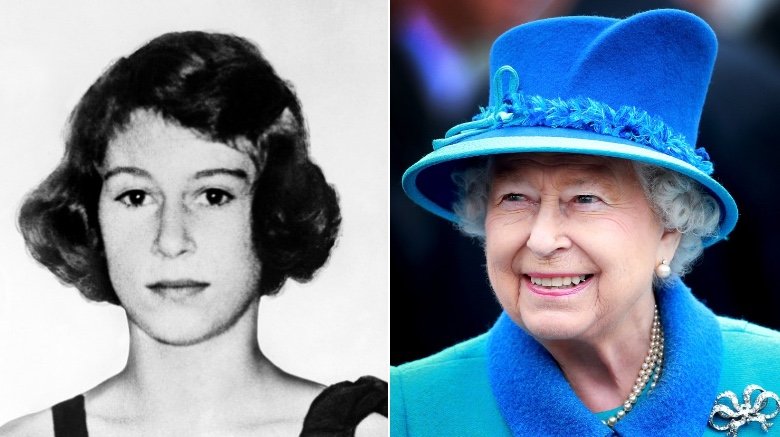 Queen Elizabeth in 1937 and present day