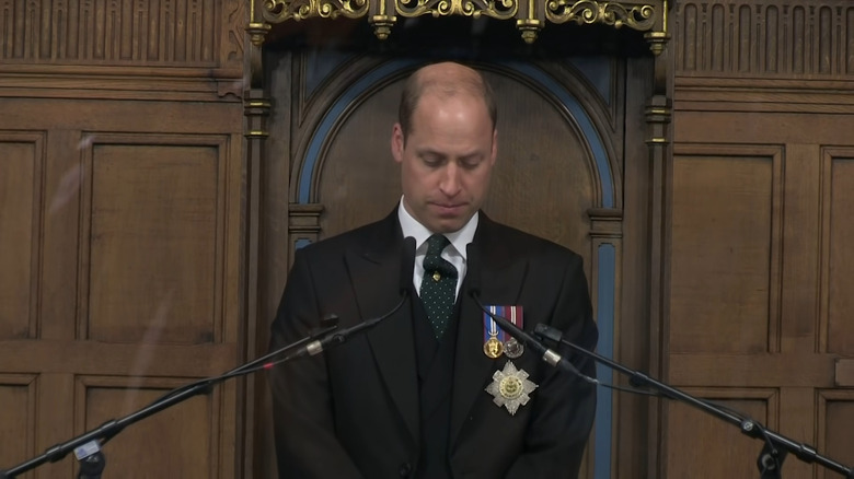 William speaking in Scotland 