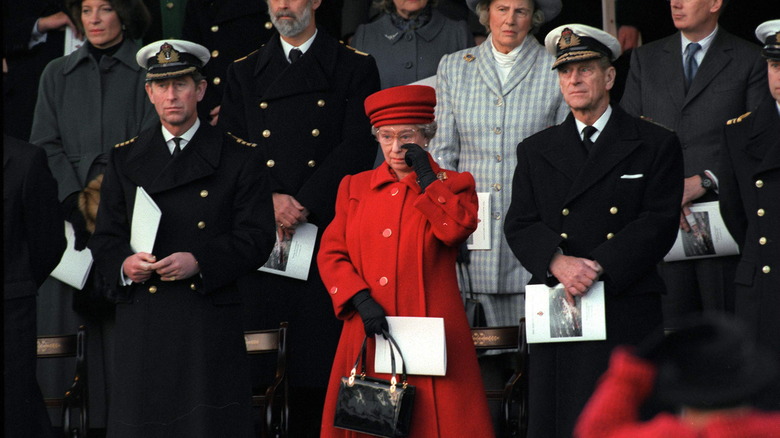 Queen at Britannia ceremony 