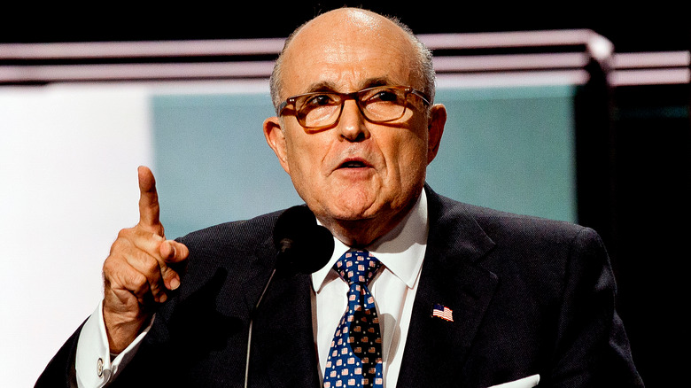 Rudy Giuliani talking 