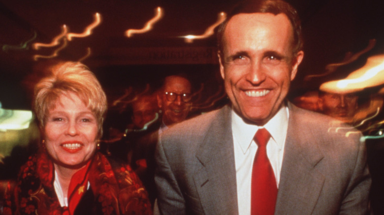 Donna Hanover and Rudy Giuliani smiling