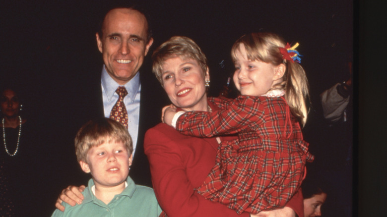 Andrew and Caroline Giuliani with their parents