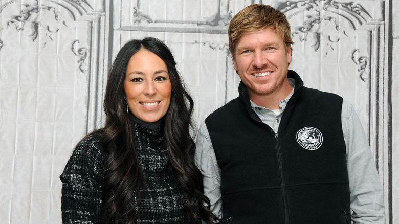 Joanna and Chip Gaines smiling