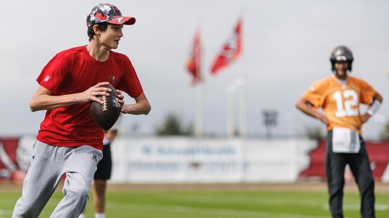 Jack Moynahan playing football