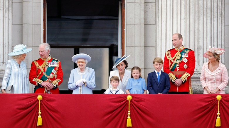 Prince Andrew and his mother