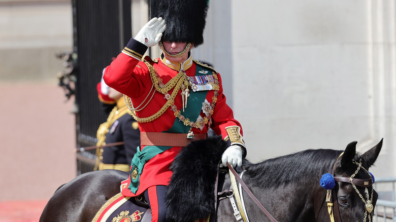 William on horseback