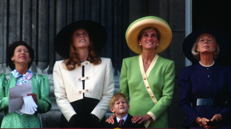 The royals wearing hats