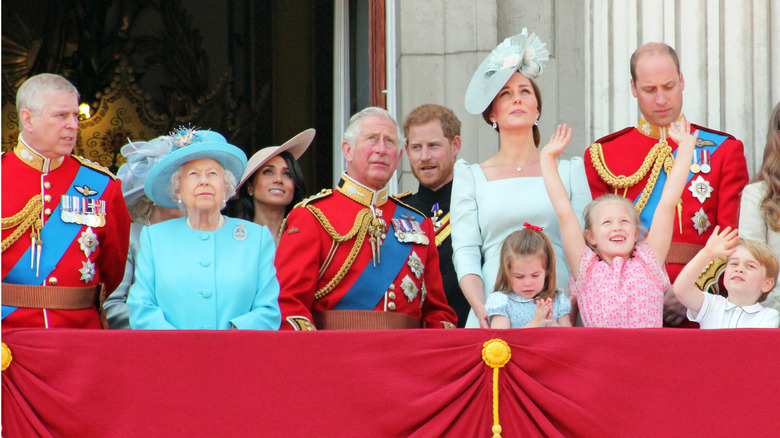 The royal family gathered
