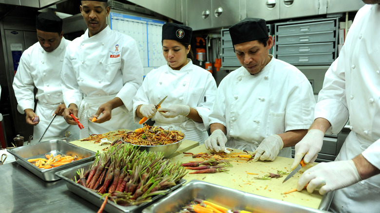 Chefs in the White House kitchen