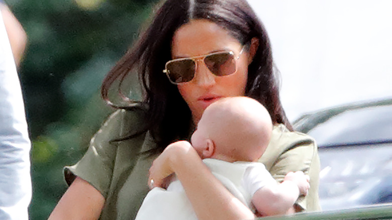 Meghan carrying baby Archie