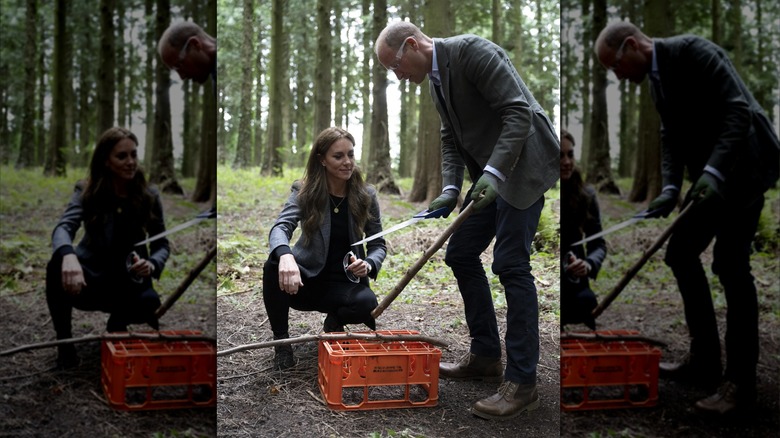 William and Catherine outdoor work