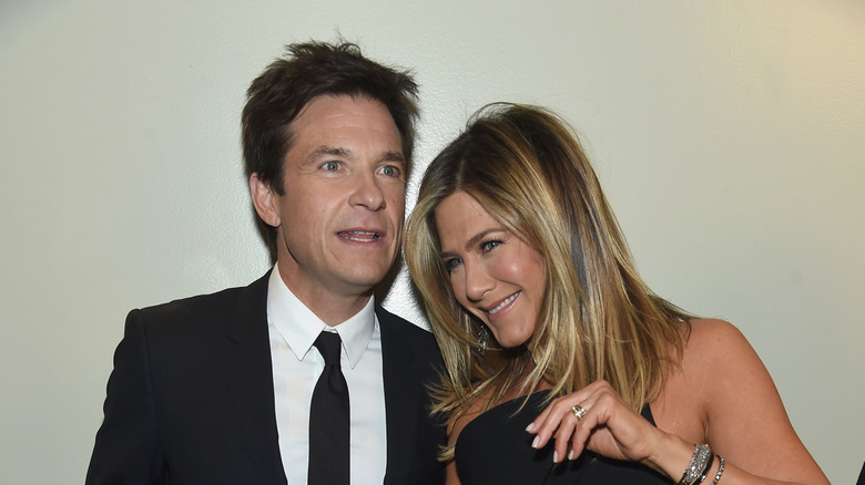 Jennifer Aniston and Jason Bateman smiling together