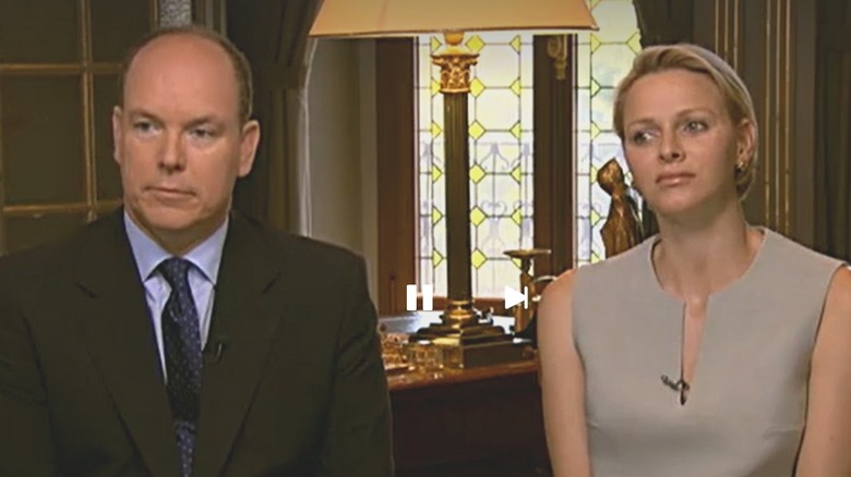 Prince Albert and Princess Charlene in an interview