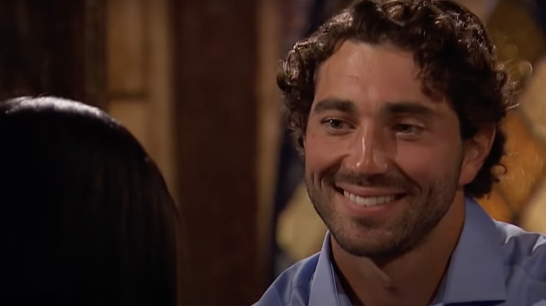 Joey smiling on The Bachelorette