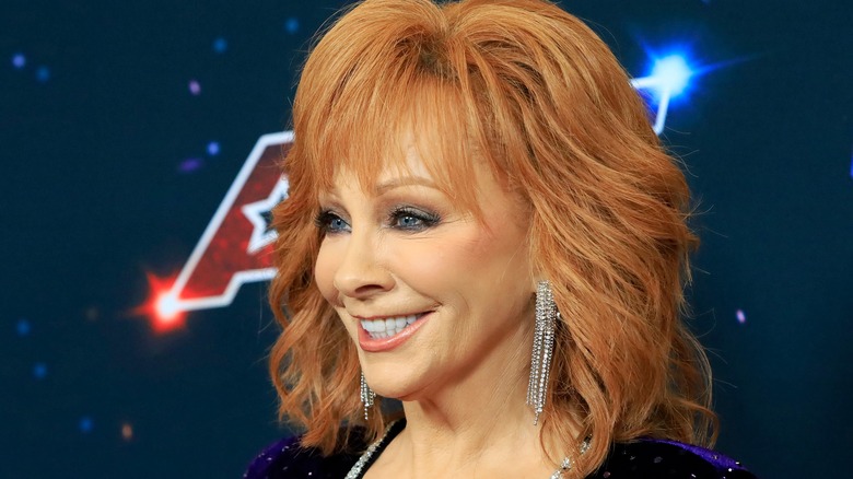 Reba McEntire at an America's Got Talent event in 2023