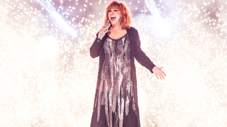 Reba McEntire singing at the 2024 Academy of Country Music Awards