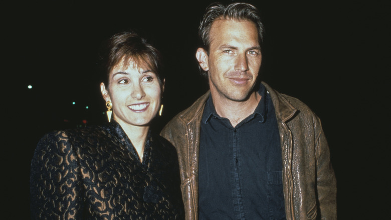 Kevin Costner with ex-wife Cindy Silva at a Hollywood event in 1990.