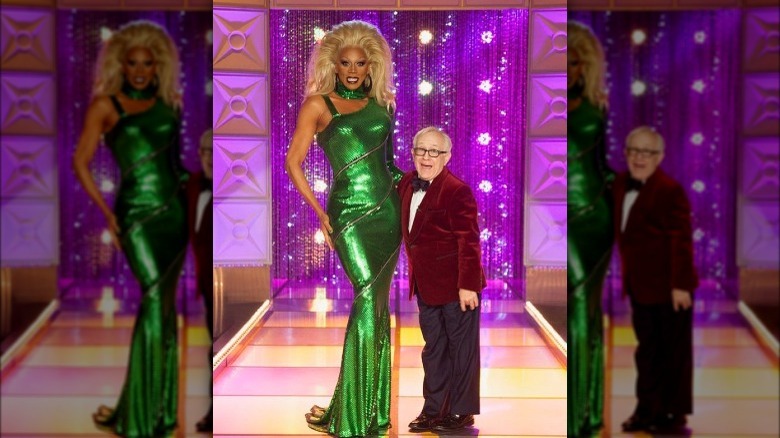 RuPaul and Leslie Jordan smiling