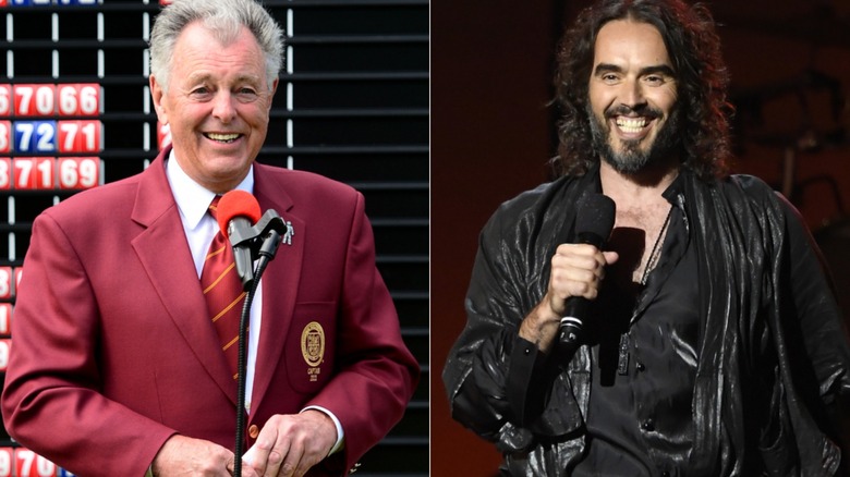 Bernard Gallacher and Russell Brand