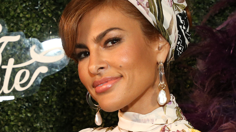 Eva Mendes smiling