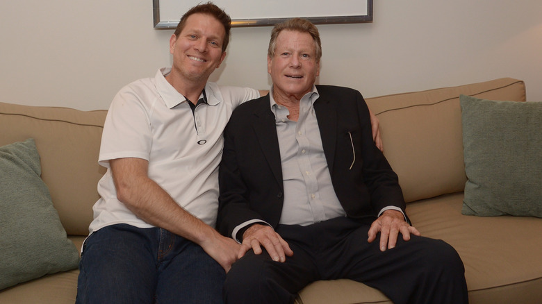 Ryan O'Neal and his son