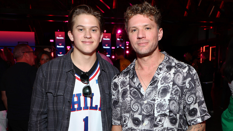 Deacon and Ryan Phillippe smiling for a photo