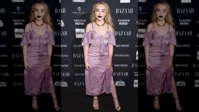 Sabrina Carpenter at Hapar's Bazaar's Icon celebration in 2017