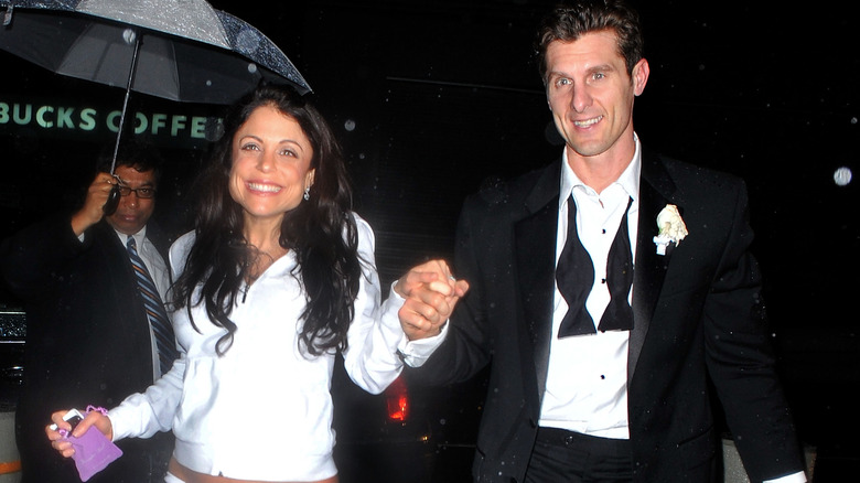 Bethenny Frankel and Jason Hoppy walking