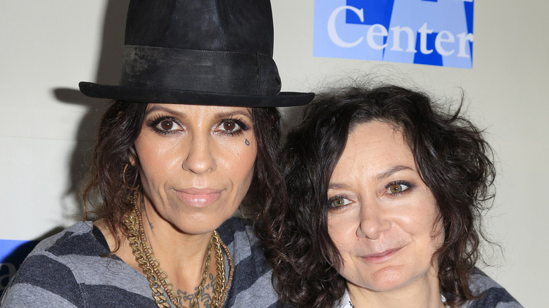 Linda Perry and Sara Gilbert