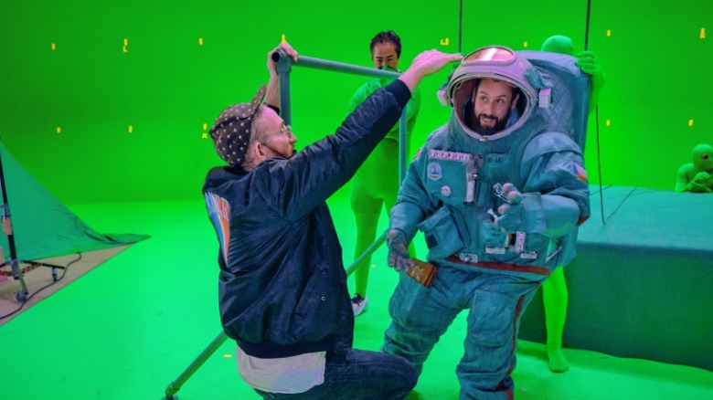 Adam Sandler behind the scenes Spaceman