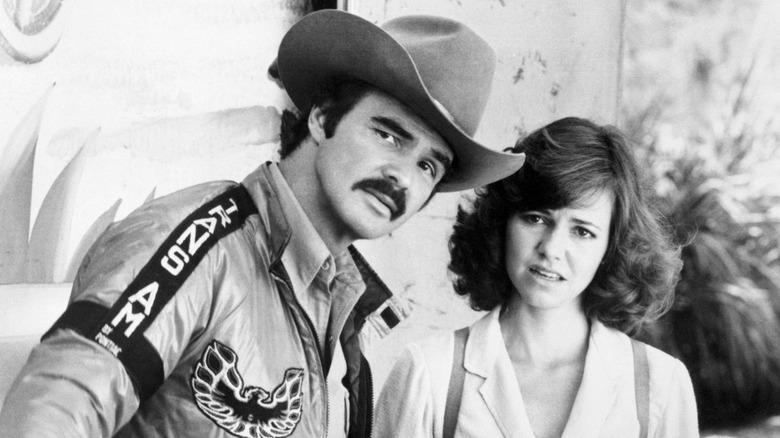 Burt Reynolds, Sally Field acting perplexed