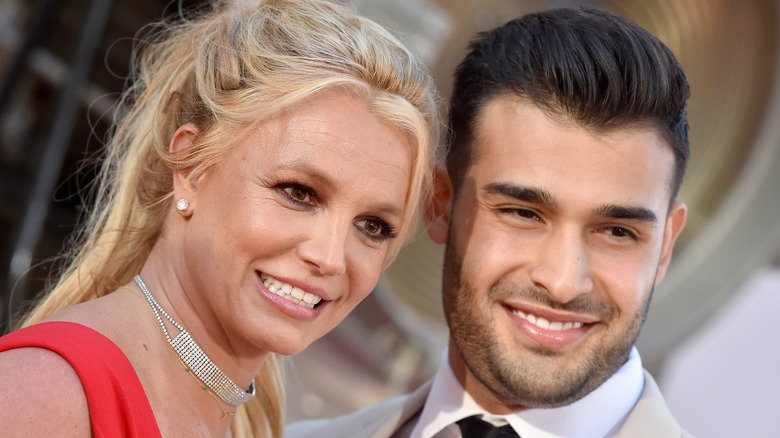 Sam Asghari and Britney Spears together