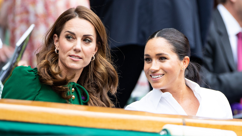 Kate Middleton and Meghan Markle at Wimbledon