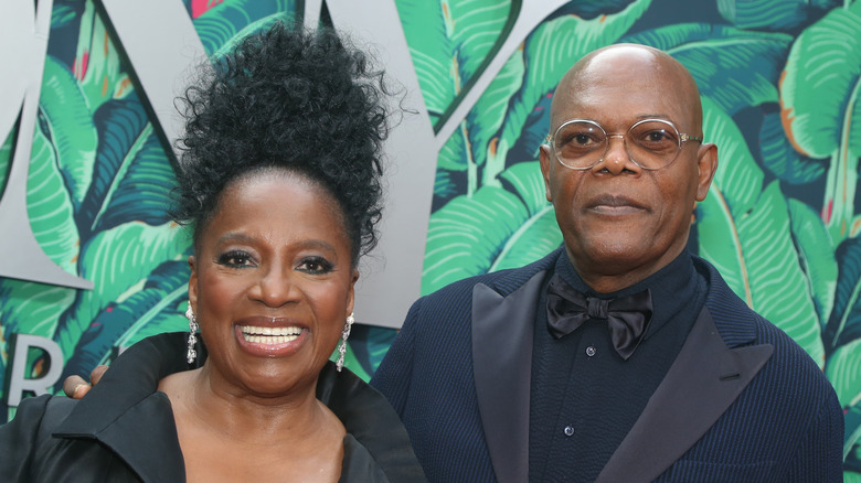 Samuel L. Jackson and LaTanya Richardson Jackson posing together