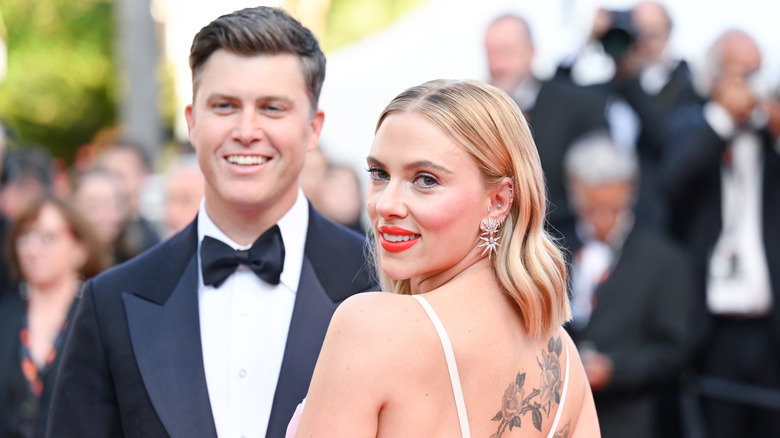 Scarlett Johansson and Colin Jost