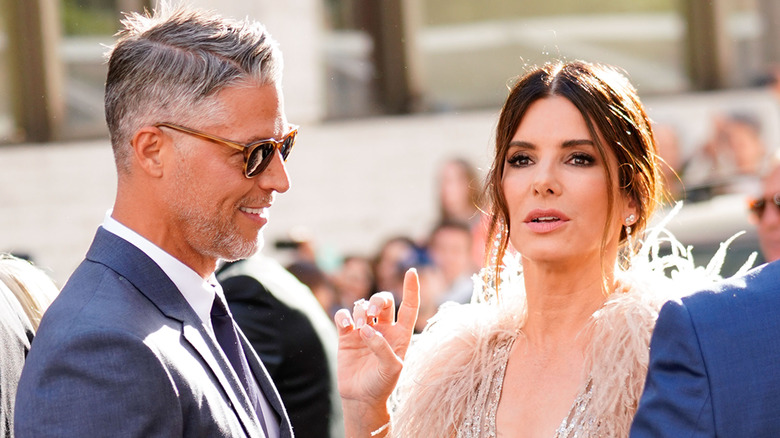 Sandra Bullock and Bryan Randall at Ocean's 8 premiere