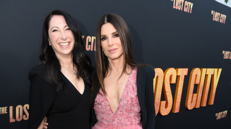 Sandra Bullock and her sister Gesine Bullock-Prado smiling