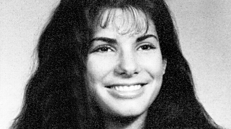 Young Sandra Bullock yearbook photo