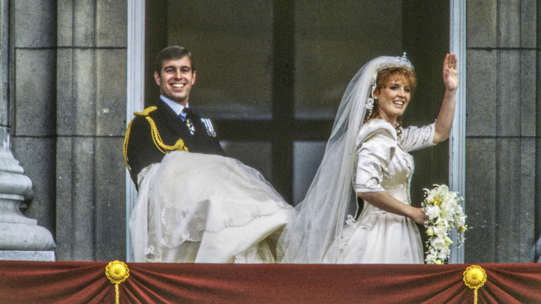 Prince Andrew and Sarah Ferguson's wedding day
