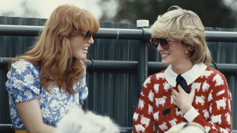 Sarah Ferguson and Princess Diana 