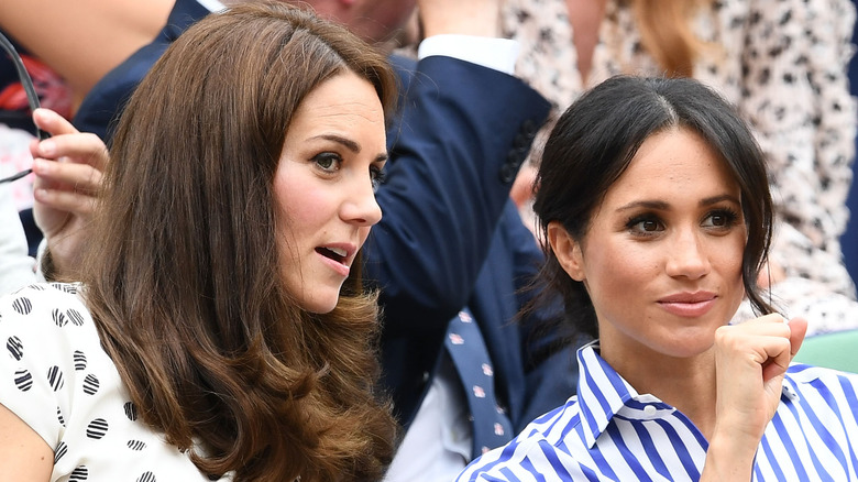 Kate Middleton and Meghan Markle attend Wimbledon together