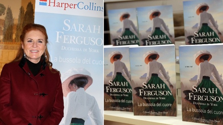 Sarah Ferguson promoting her novel. 