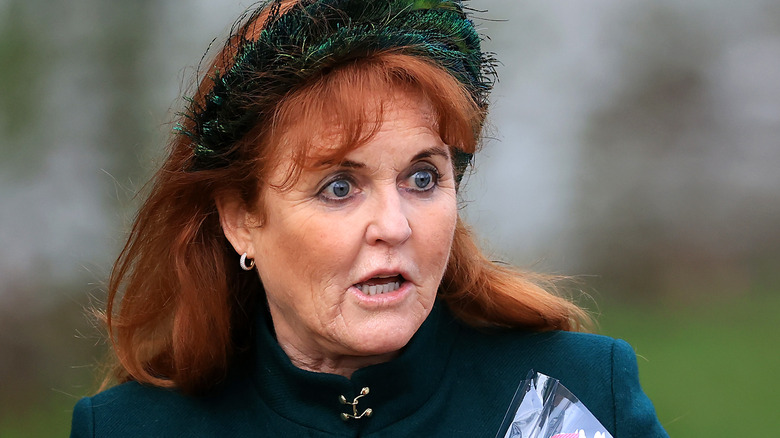 Sarah Ferguson looking shocked