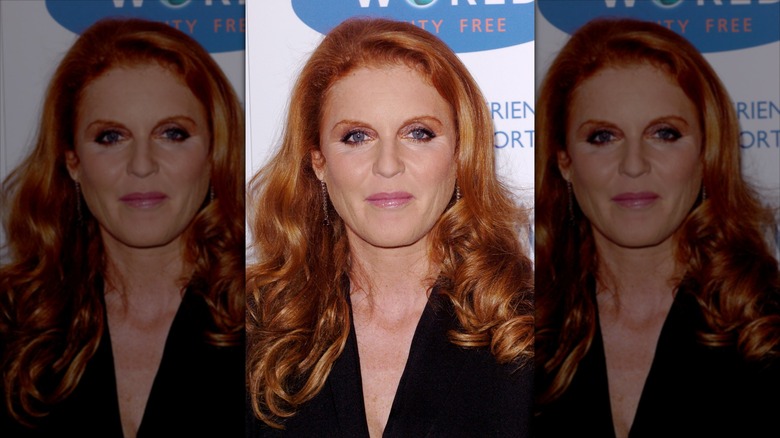 Sarah Ferguson attends an event and poses for the camera