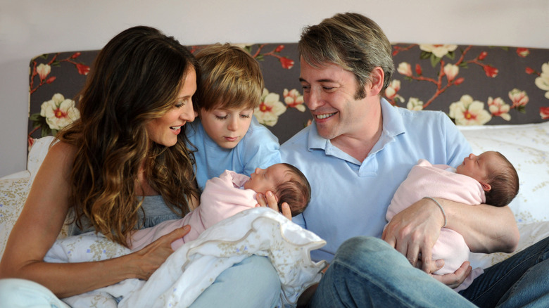 Matthew Broderick, Sarah Jessica Parker, and their three children